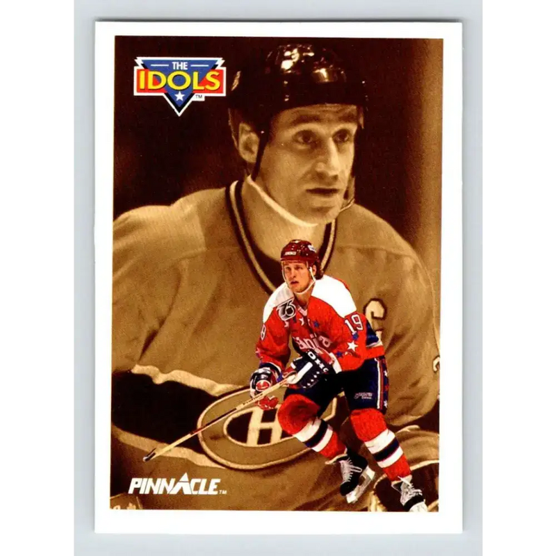 1991-92 Pinnacle #395 John Druce/Bob Gainey NM-MT Washington Capitals Hockey Card - Hockey Card Single