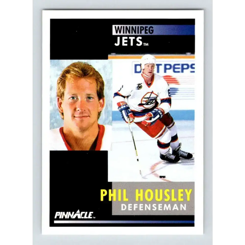 1991-92 Pinnacle #4 Phil Housley NM-MT Winnipeg Jets Hockey Card - Hockey Card Single