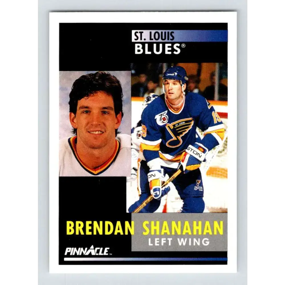 1991-92 Pinnacle #41 Brendan Shanahan NM-MT St. Louis Blues Hockey Card - Hockey Card Single