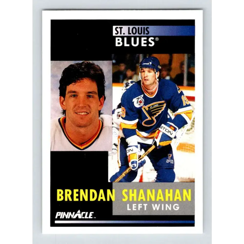 1991-92 Pinnacle #41 Brendan Shanahan NM-MT St. Louis Blues Hockey Card - Hockey Card Single