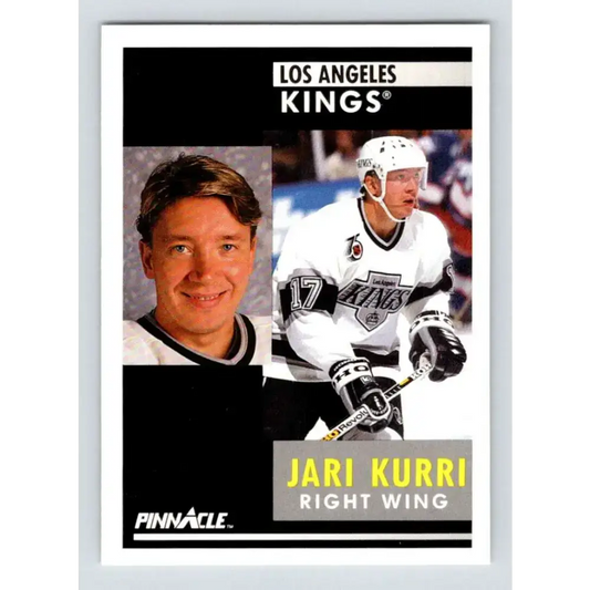 1991-92 Pinnacle #48 Jari Kurri NM-MT Los Angeles Kings Hockey Card - Hockey Card Single