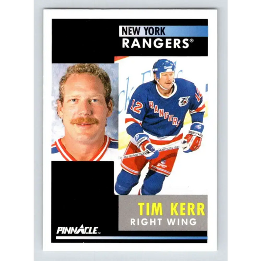 1991-92 Pinnacle #52 Tim Kerr NM-MT New York Rangers Hockey Card - Hockey Card Single