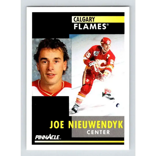 1991-92 Pinnacle #54 Joe Nieuwendyk NM-MT Calgary Flames Hockey Card - Hockey Card Single