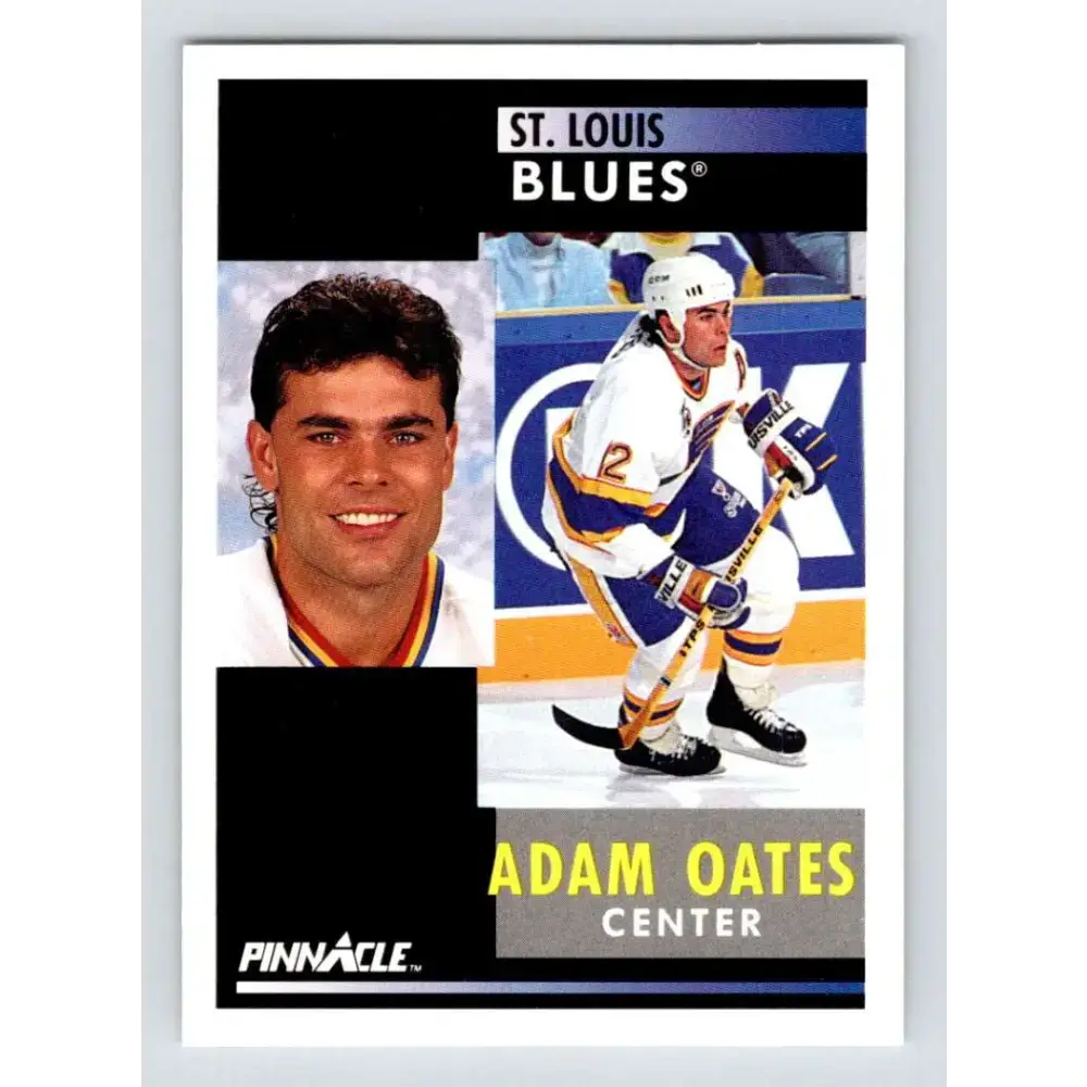 1991-92 Pinnacle #6 Adam Oates NM-MT St. Louis Blues Hockey Card - Hockey Card Single