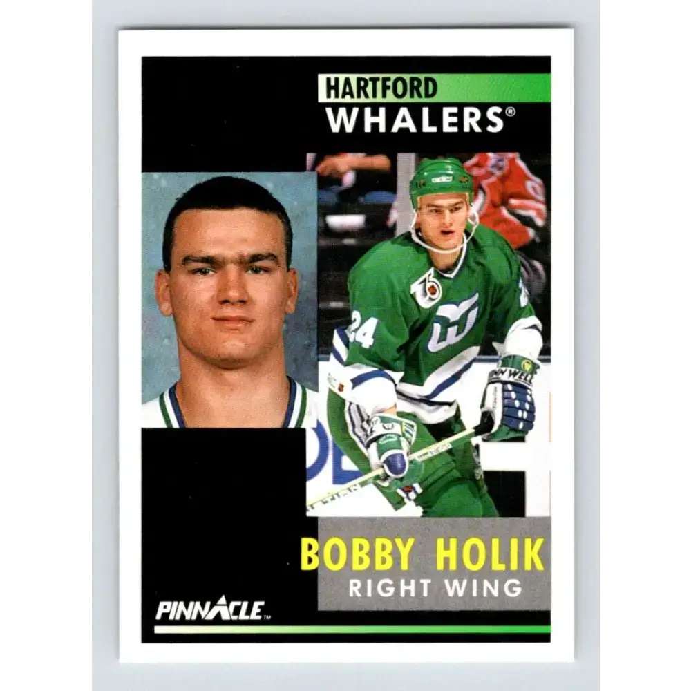 1991-92 Pinnacle #65 Bobby Holik NM-MT Hartford Whalers Hockey Card - Hockey Card Single