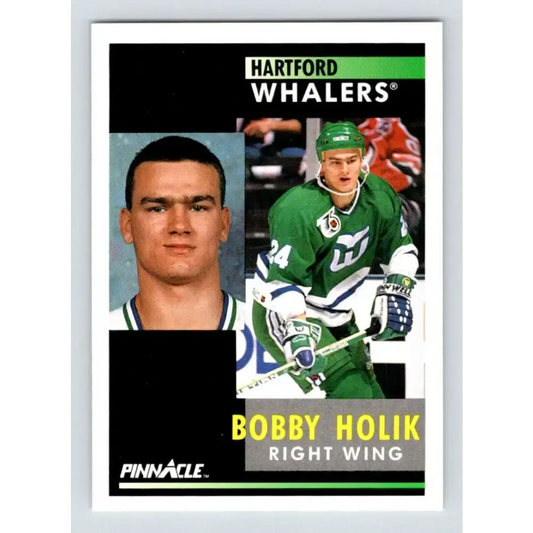 1991-92 Pinnacle #65 Bobby Holik NM-MT Hartford Whalers Hockey Card - Hockey Card Single