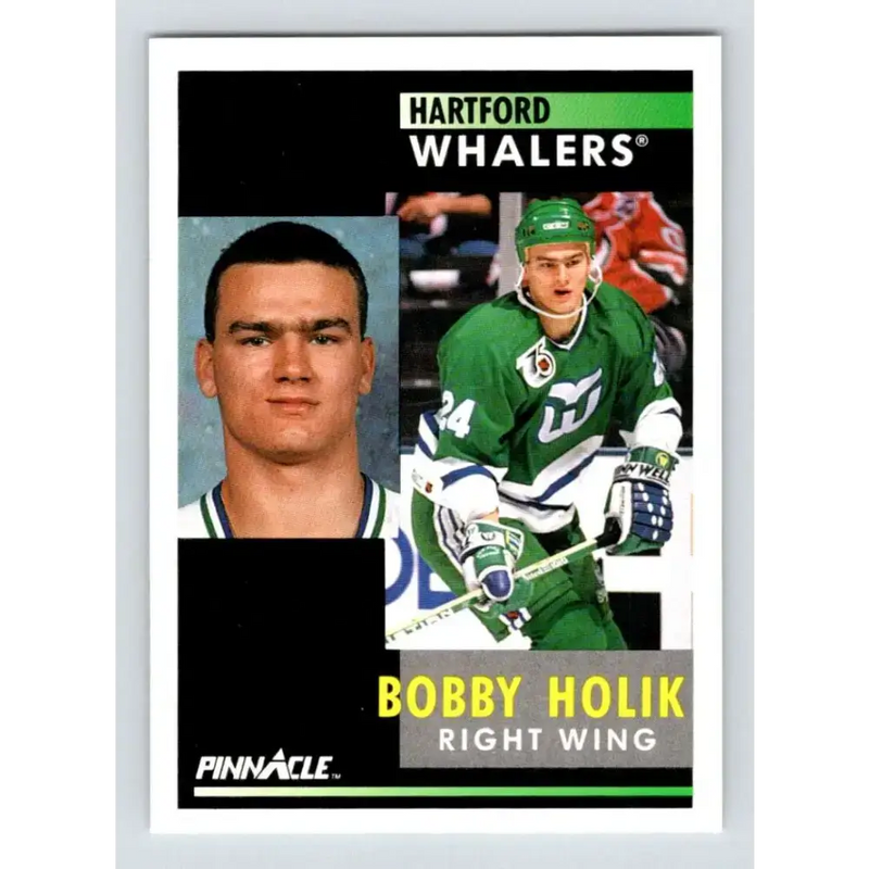 1991-92 Pinnacle #65 Bobby Holik NM-MT Hartford Whalers Hockey Card - Hockey Card Single