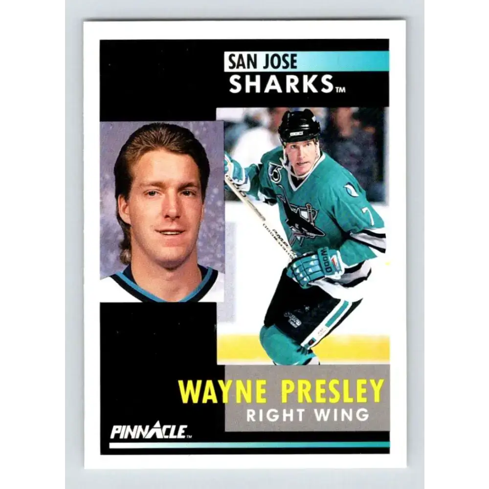 1991-92 Pinnacle #68 Wayne Presley NM-MT San Jose Sharks Hockey Card - Hockey Card Single