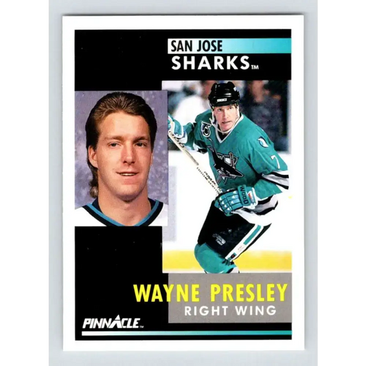 1991-92 Pinnacle #68 Wayne Presley NM-MT San Jose Sharks Hockey Card - Hockey Card Single
