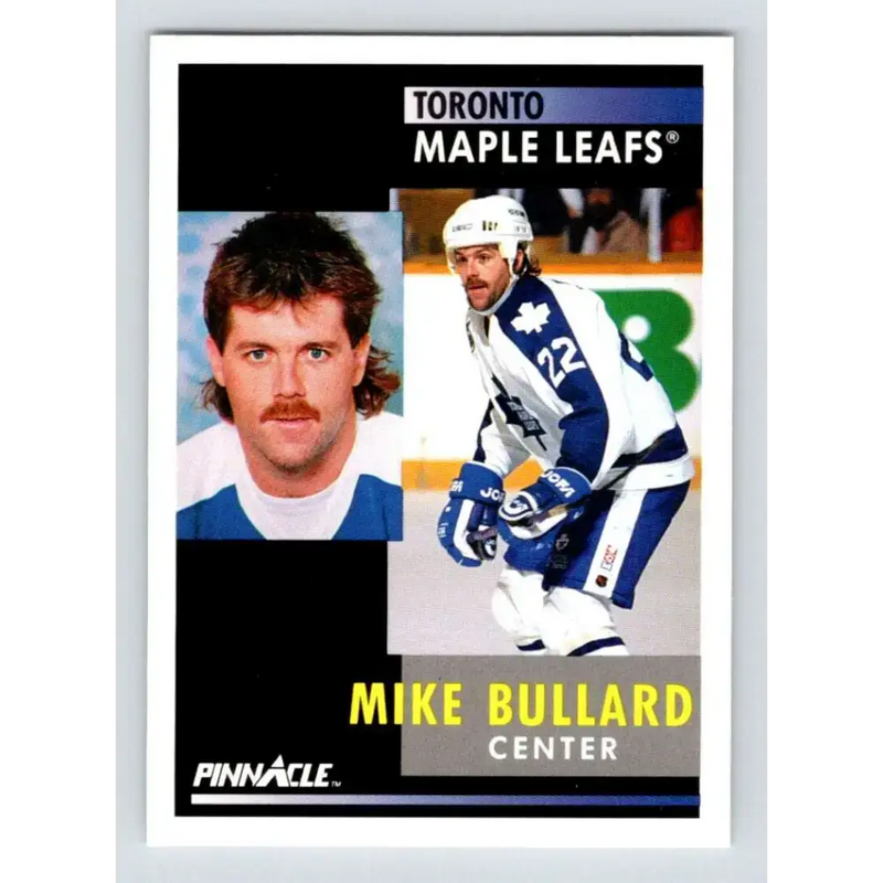 1991-92 Pinnacle #69 Mike Bullard NM-MT Toronto Maple Leafs Hockey Card - Hockey Card Single
