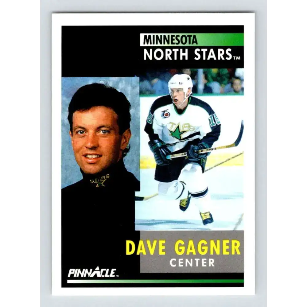 1991-92 Pinnacle #71 Dave Gagner NM-MT Minnesota North Stars Hockey Card - Hockey Card Single