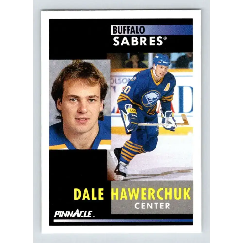 1991-92 Pinnacle #80 Dale Hawerchuk NM-MT Buffalo Sabres Hockey Card - Hockey Card Single