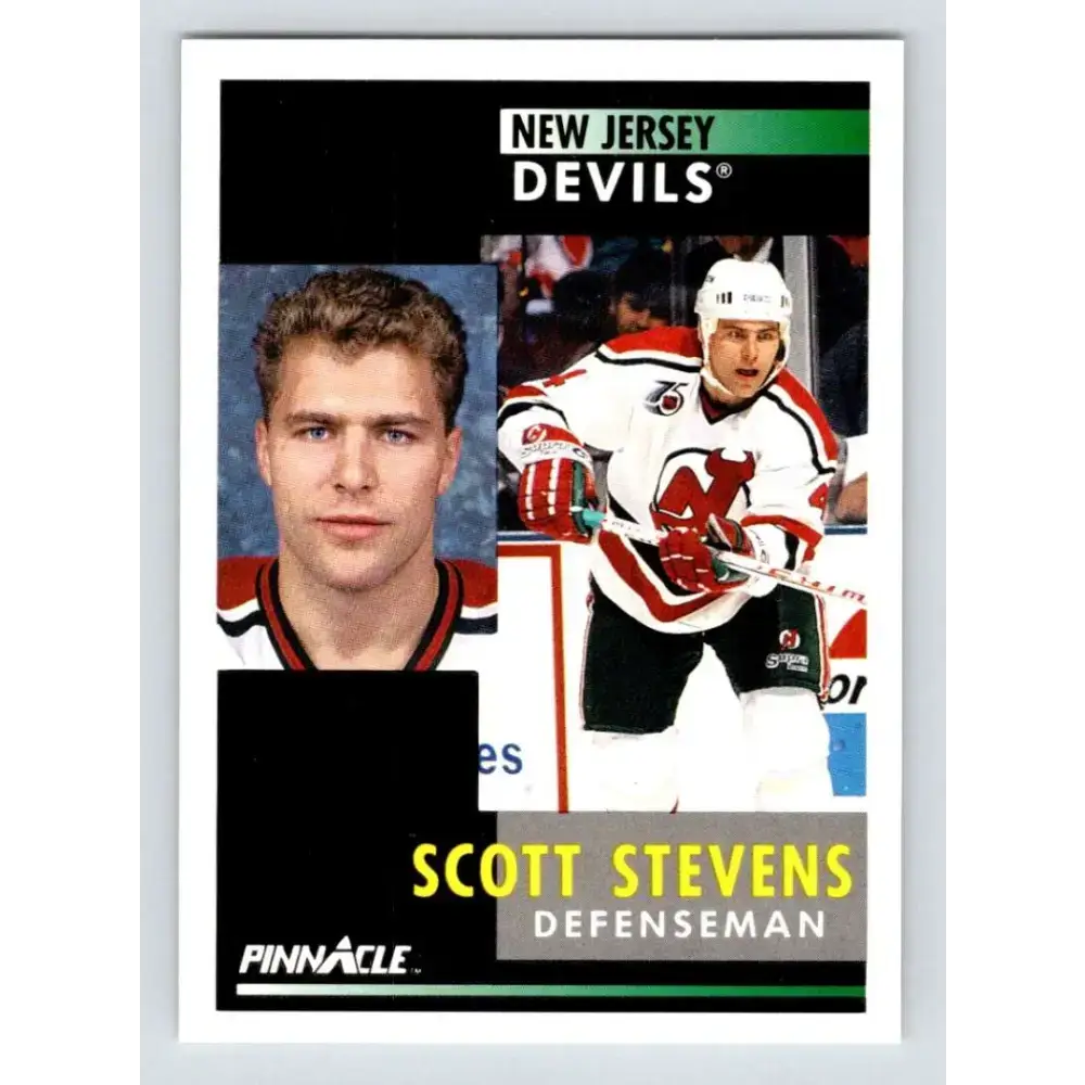 1991-92 Pinnacle #81 Scott Stevens NM-MT New Jersey Devils Hockey Card - Hockey Card Single