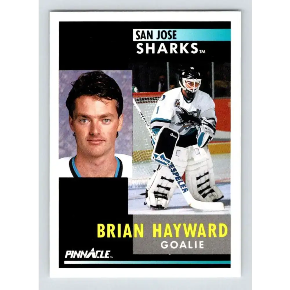 1991-92 Pinnacle #83 Brian Hayward NM-MT San Jose Sharks Hockey Card - Hockey Card Single