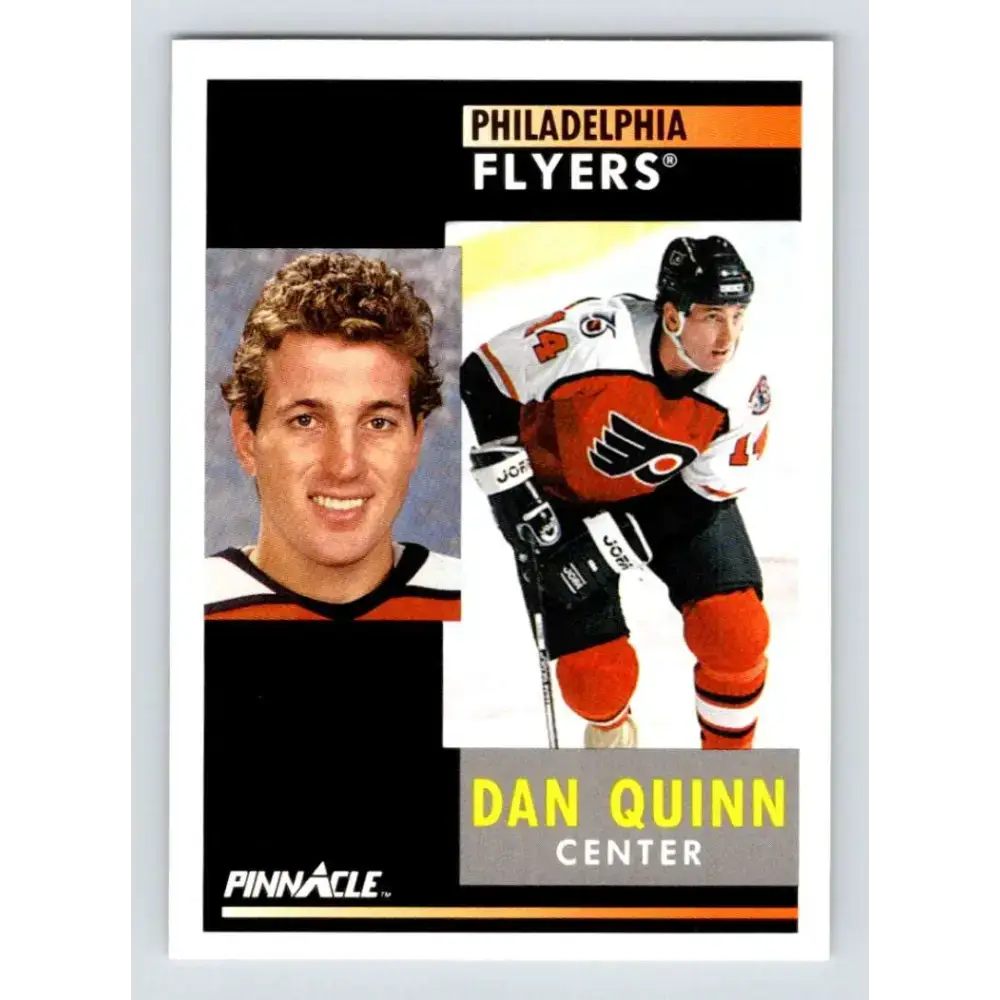 1991-92 Pinnacle #84 Dan Quinn NM-MT Philadelphia Flyers Hockey Card - Hockey Card Single