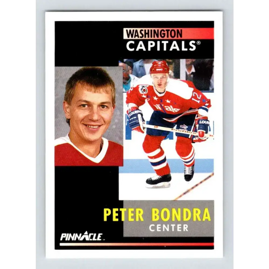 1991-92 Pinnacle #87 Peter Bondra NM-MT Washington Capitals Hockey Card - Hockey Card Single