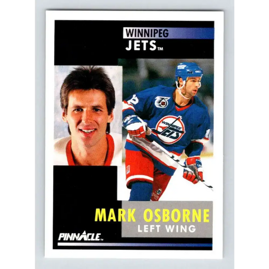 1991-92 Pinnacle #96 Mark Osborne NM-MT Winnipeg Jets Hockey Card - Hockey Card Single