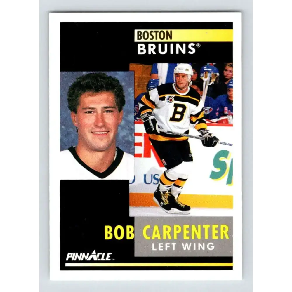 1991-92 Pinnacle #99 Bob Carpenter NM-MT Boston Bruins Hockey Card - Hockey Card Single