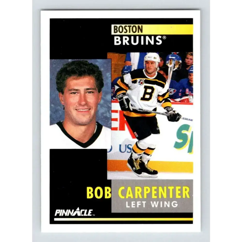 1991-92 Pinnacle #99 Bob Carpenter NM-MT Boston Bruins Hockey Card - Hockey Card Single