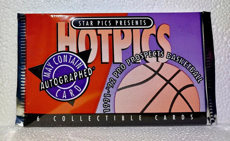 1991-92 Pro Prospects NBA Basketball Card Pack - Factory Sealed New - 6 Cards