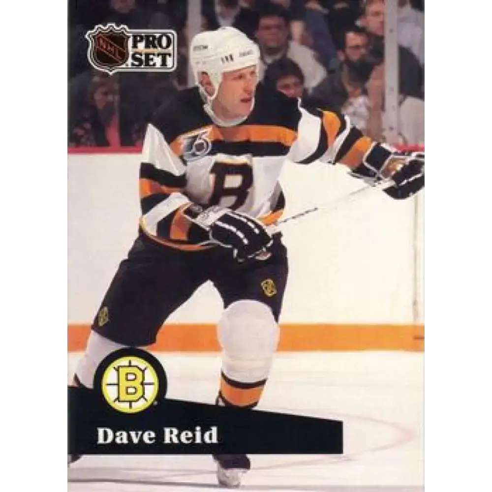 1991-92 Pro Set #348 David Reid NM-MT Boston Bruins Hockey Card - Hockey Card Single