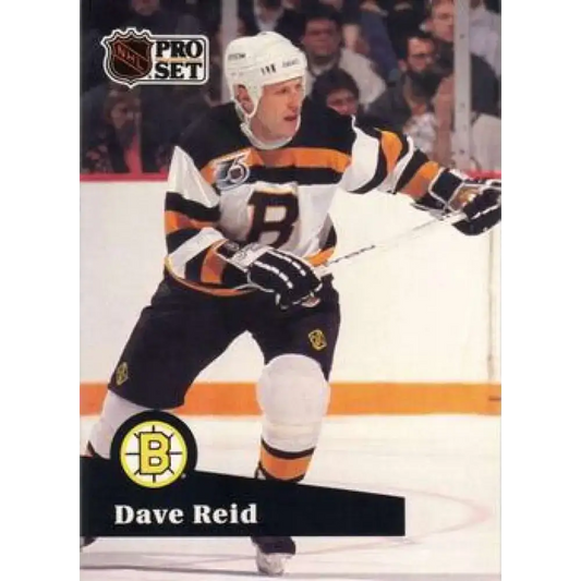 1991-92 Pro Set #348 David Reid NM-MT Boston Bruins Hockey Card - Hockey Card Single