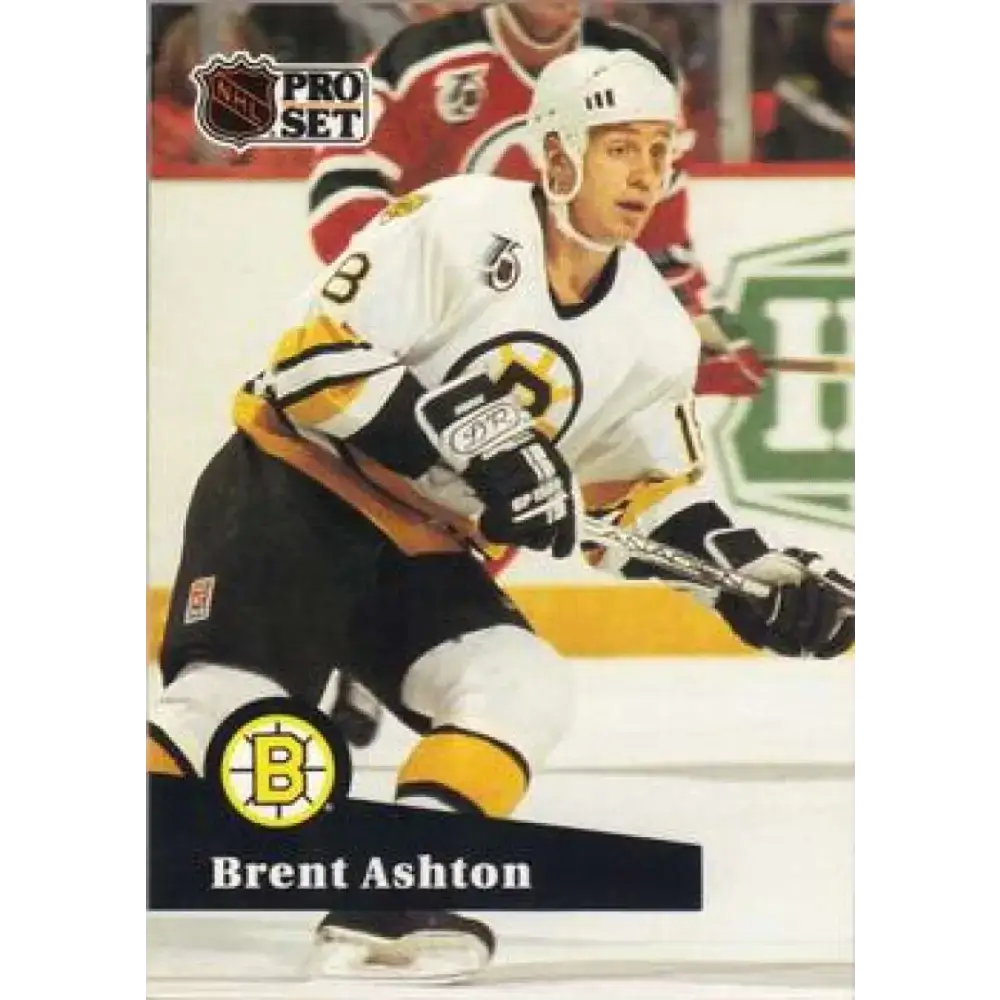 1991-92 Pro Set #352 Brent Ashton NM-MT Boston Bruins Hockey Card - Hockey Card Single