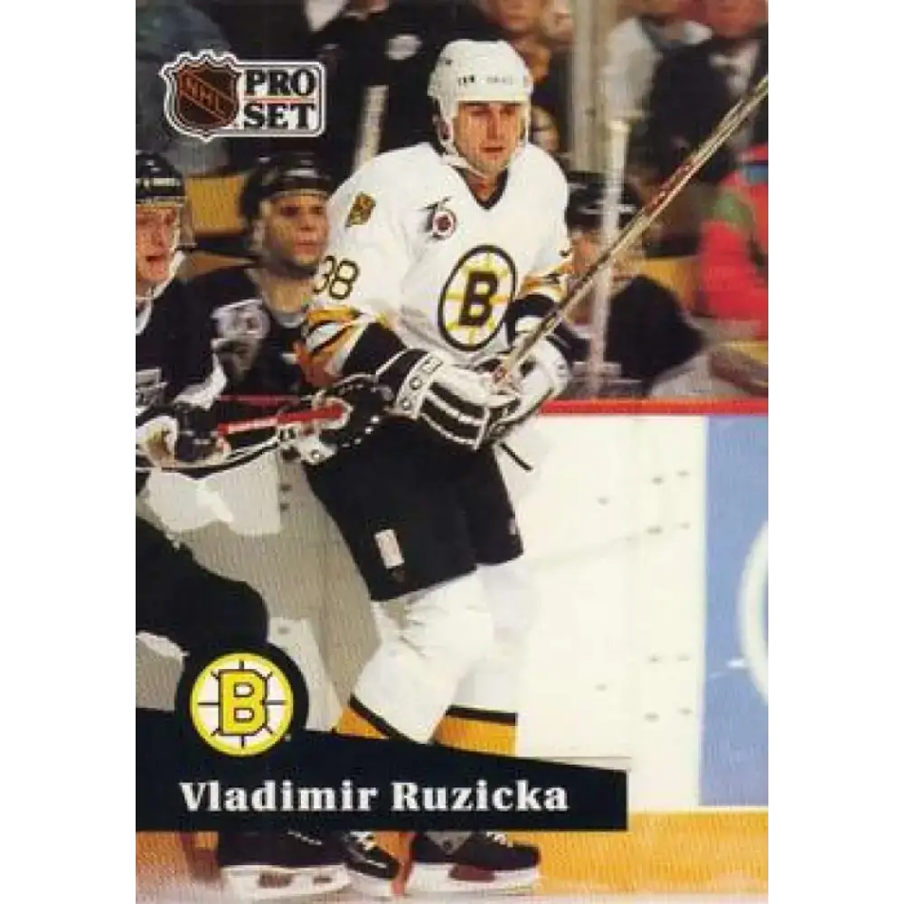 1991-92 Pro Set #353 Vladimir Ruzicka NM-MT Boston Bruins Hockey Card - Hockey Card Single
