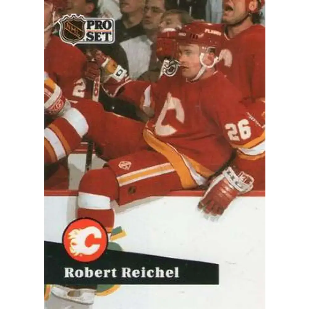 1991-92 Pro Set #361 Robert Reichel NM-MT Calgary Flames Hockey Card - Hockey Card Single