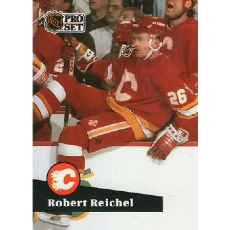 1991-92 Pro Set #361 Robert Reichel NM-MT Calgary Flames Hockey Card - Hockey Card Single