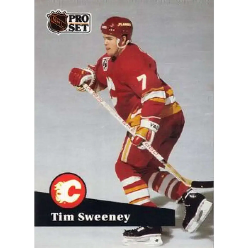 1991-92 Pro Set #364 Tim Sweeney NM-MT Calgary Flames Hockey Card - Hockey Card Single