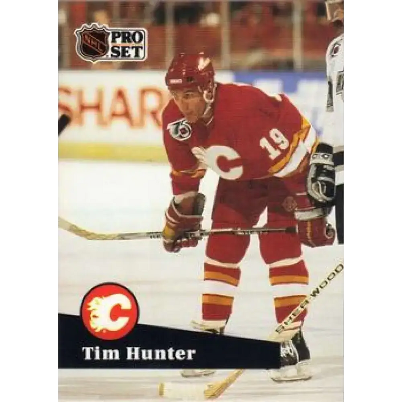 1991-92 Pro Set #366 Tim Hunter NM-MT Calgary Flames Hockey Card - Hockey Card Single