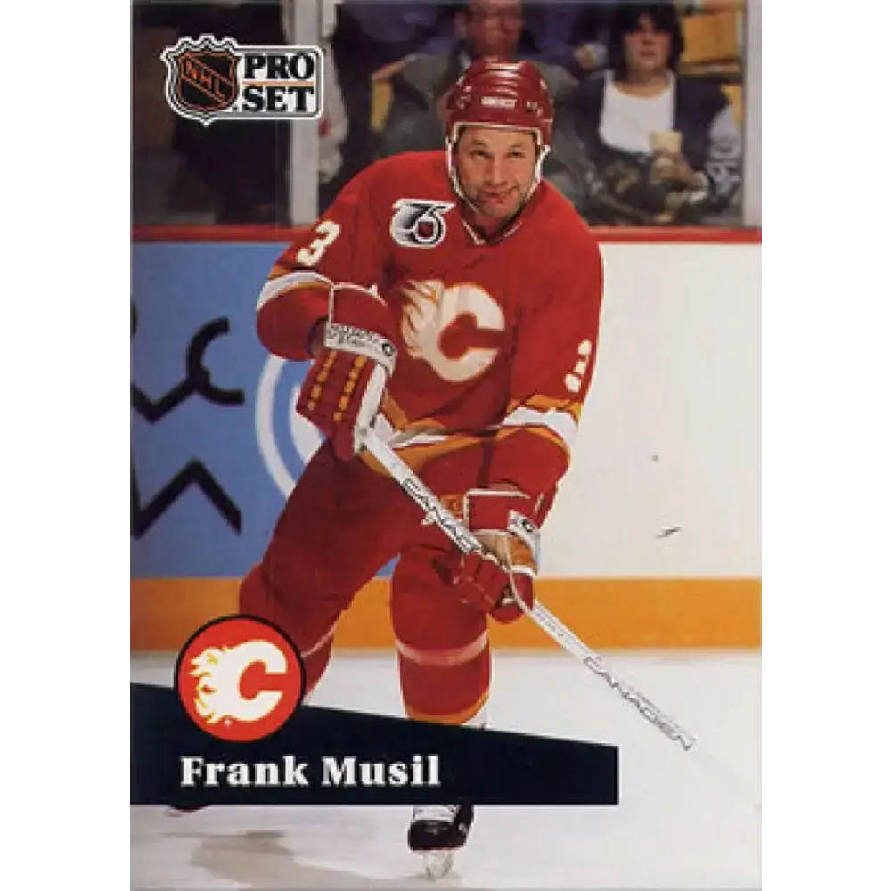 1991-92 Pro Set #368 Frank Musil NM-MT Calgary Flames Hockey Card - Hockey Card Single