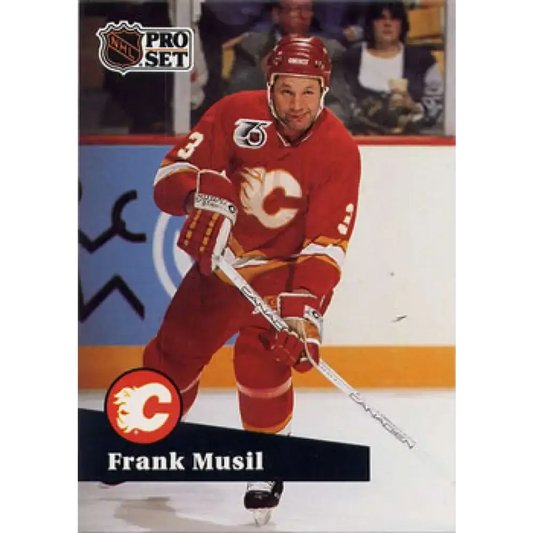 1991-92 Pro Set #368 Frank Musil NM-MT Calgary Flames Hockey Card - Hockey Card Single