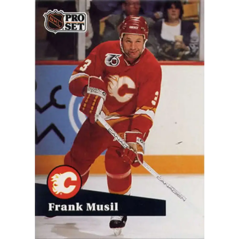 1991-92 Pro Set #368 Frank Musil NM-MT Calgary Flames Hockey Card - Hockey Card Single