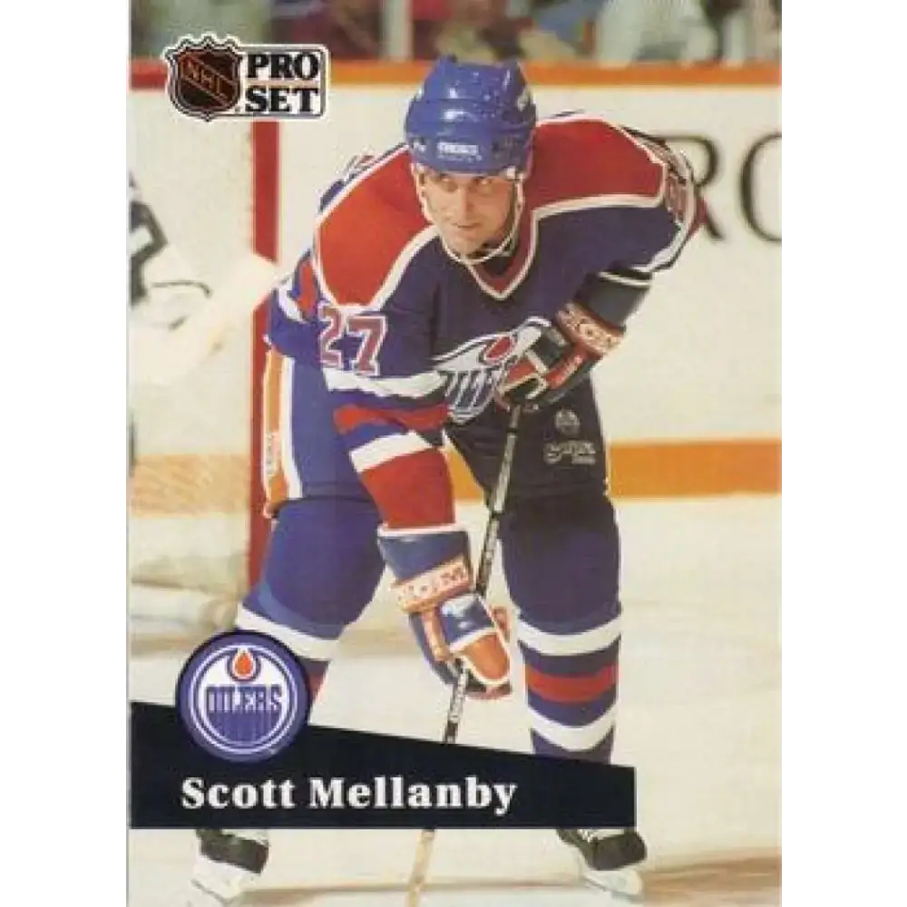 1991-92 Pro Set #383 Scott Mellanby NM-MT Edmonton Oilers Hockey Card - Hockey Card Single