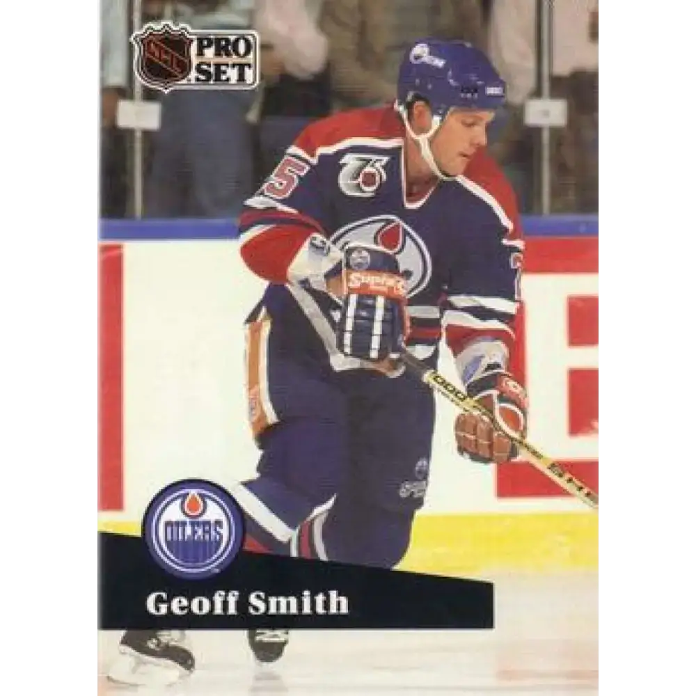 1991-92 Pro Set #384 Geoff Smith NM-MT Edmonton Oilers Hockey Card - Hockey Card Single