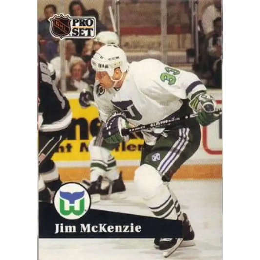 1991-92 Pro Set #391 Jim McKenzie NM-MT Hartford Whalers Hockey Card - Hockey Card Single