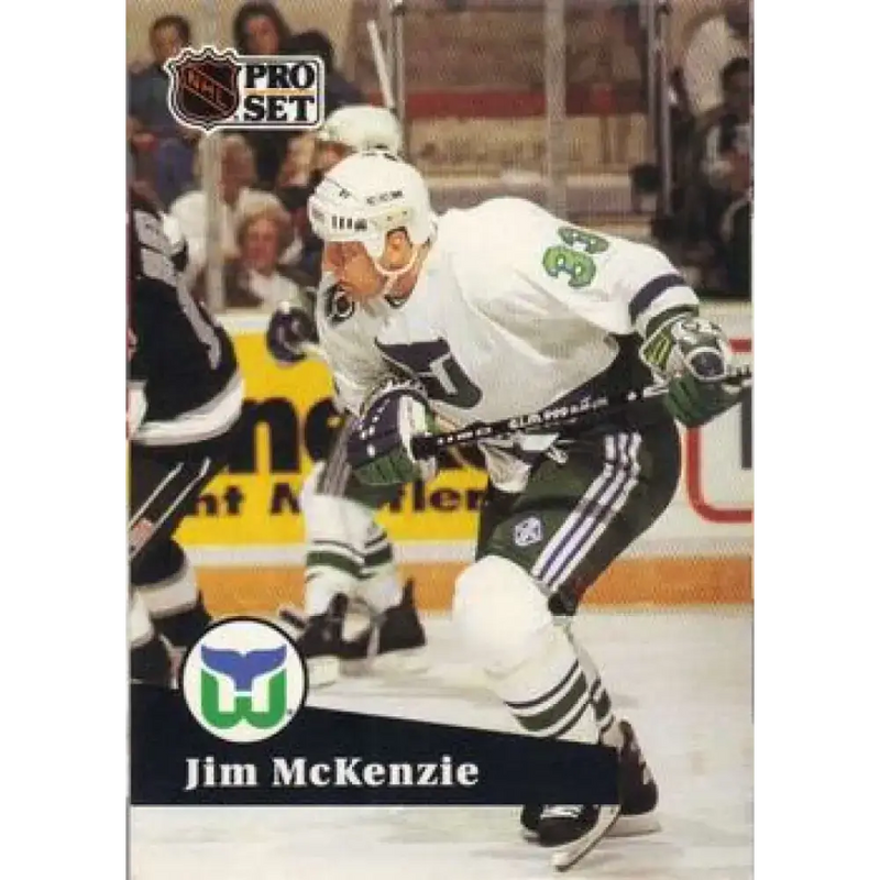 1991-92 Pro Set #391 Jim McKenzie NM-MT Hartford Whalers Hockey Card - Hockey Card Single