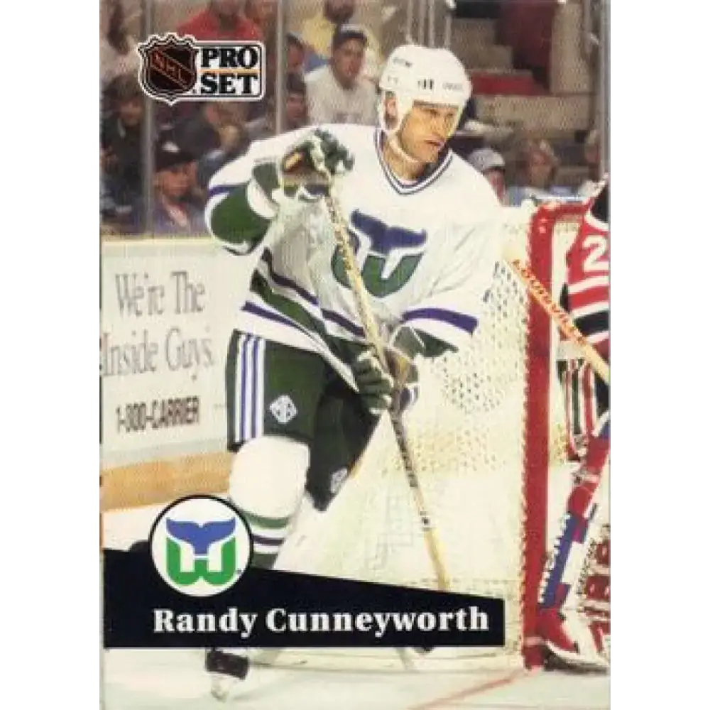 1991-92 Pro Set #392 Randy Cunneyworth NM-MT Hartford Whalers Hockey Card - Hockey Card Single