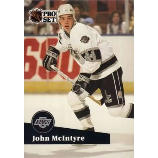 1991-92 Pro Set #401 John McIntyre NM-MT Los Angeles Kings Hockey Card - Hockey Card Single