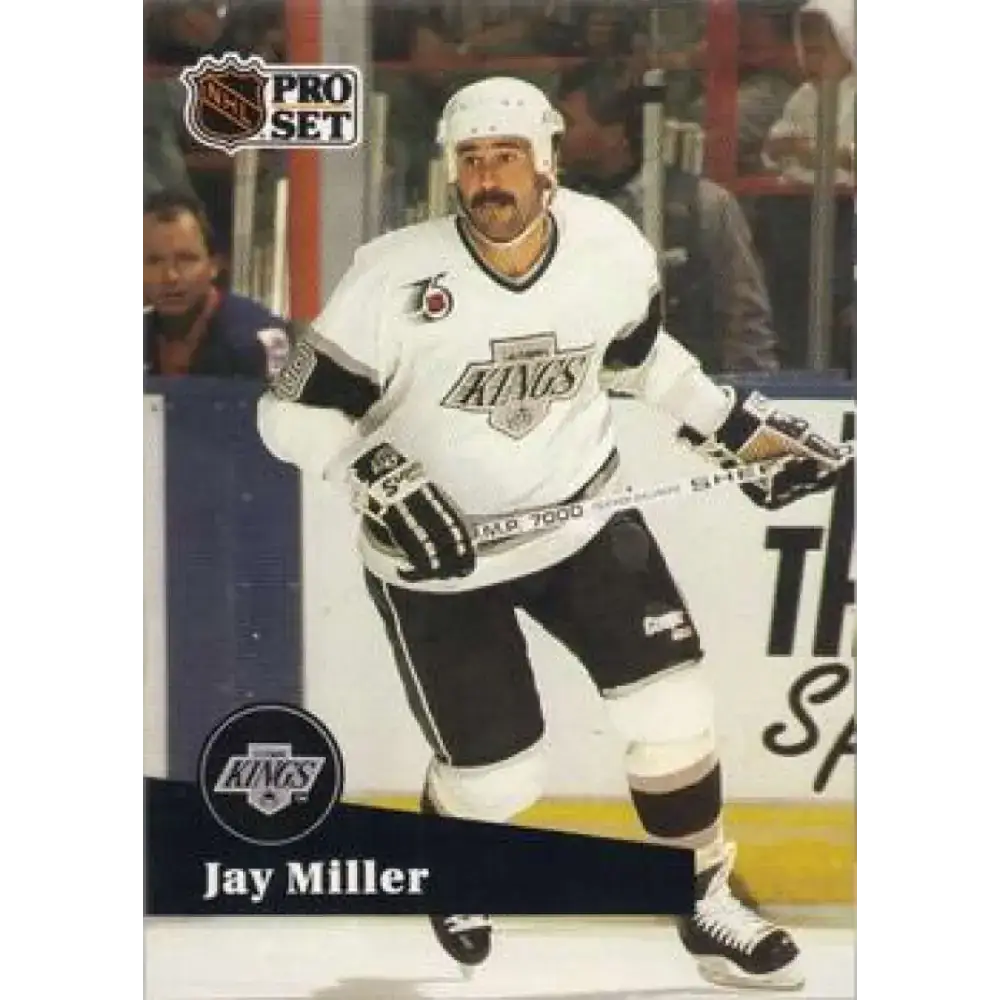 1991-92 Pro Set #402 Jay Miller NM-MT Los Angeles Kings Hockey Card - Hockey Card Single