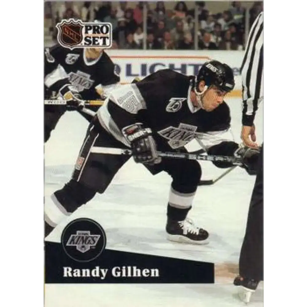 1991-92 Pro Set #403 Randy Gilhen NM-MT Los Angeles Kings Hockey Card - Hockey Card Single