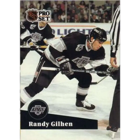 1991-92 Pro Set #403 Randy Gilhen NM-MT Los Angeles Kings Hockey Card - Hockey Card Single