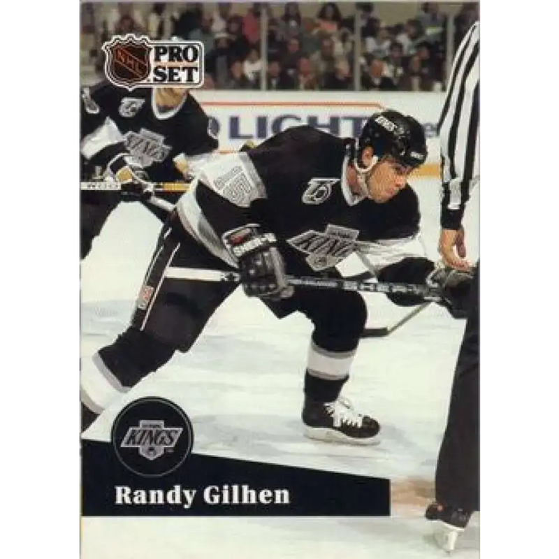 1991-92 Pro Set #403 Randy Gilhen NM-MT Los Angeles Kings Hockey Card - Hockey Card Single