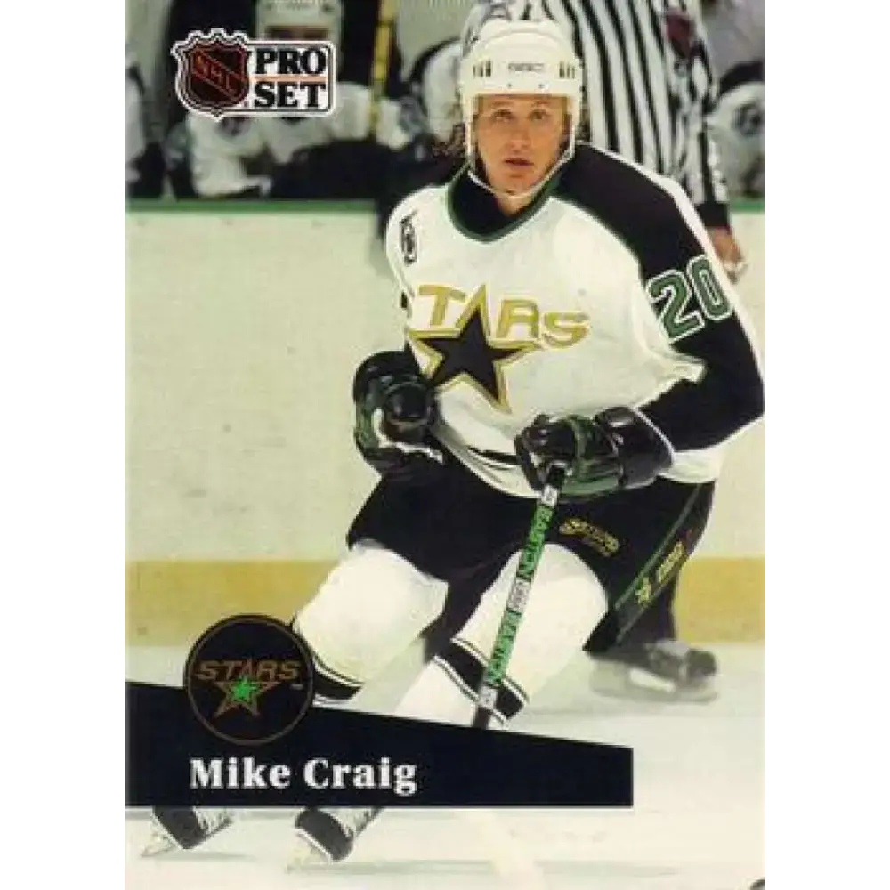 1991-92 Pro Set #405 Mike Craig NM-MT Minnesota North Stars Hockey Card - Hockey Card Single