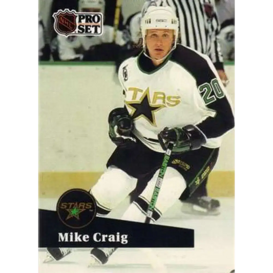 1991-92 Pro Set #405 Mike Craig NM-MT Minnesota North Stars Hockey Card - Hockey Card Single