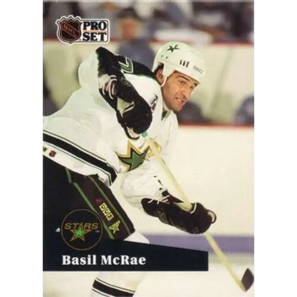 1991-92 Pro Set #409 Basil McRae NM-MT Minnesota North Stars Hockey Card - Hockey Card Single