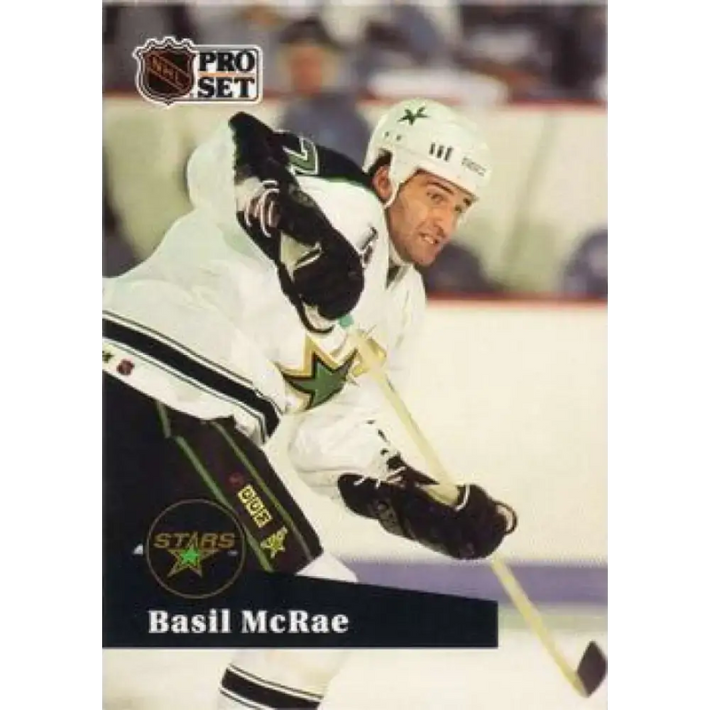 1991-92 Pro Set #409 Basil McRae NM-MT Minnesota North Stars Hockey Card - Hockey Card Single
