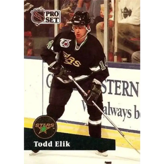 1991-92 Pro Set #410 Todd Elik NM-MT Minnesota North Stars Hockey Card - Hockey Card Single